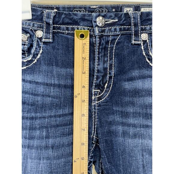 Miss Me Dark Blue Straight Leg Jeans - Picture 4 of 16